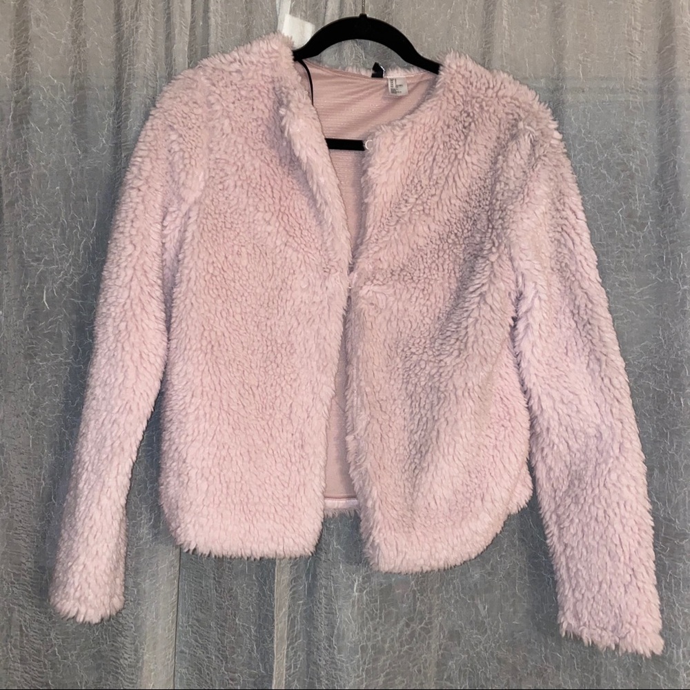 Fuzzy Cropped Jacket